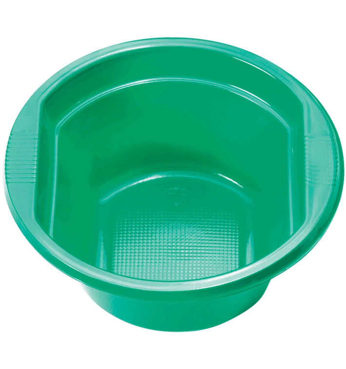 Tigela de Plastico PS Verde 250ml Ø12cm (30 Uds)