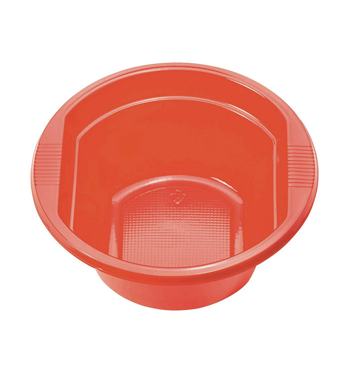 Tigela de Plastico PS Vermelho 250ml Ø12cm (660 Uds)