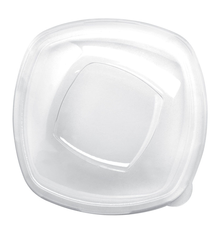 Tampa Plastico PET Cristal "Square" 21cm (3 Uds)