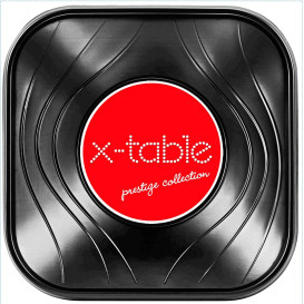 Tigela Plastico PP "X-Table" Preto 18x18cm (8 Uds)