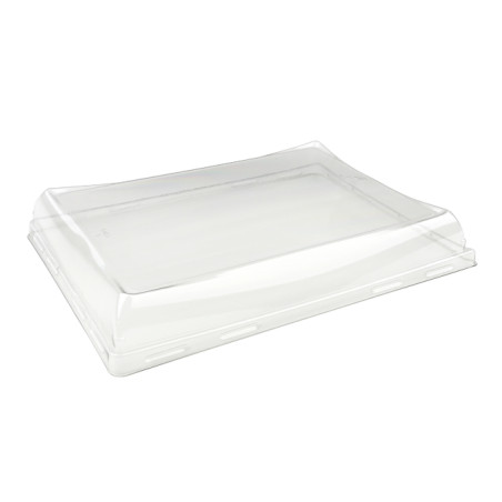 Tampa de Plástico PET para Bandeja 22x16cm (50 Uds)