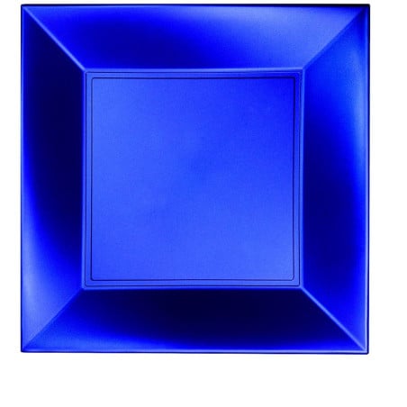 Prato Plastico Raso Azul PP 290mm (12 Uds)