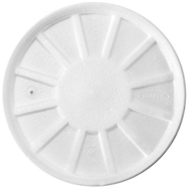 Tampa Isopor Ventilação Branco Ø11cm (500 Uds)