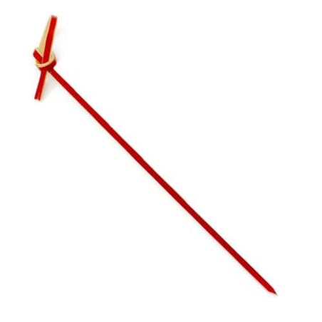 Pick Bambu Decorado Laço Vermelho 18cm (5000 Unidades)