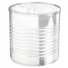 Lata de conserva Plastico Trans. 220ml Ø7,4x7cm (20 Uds)