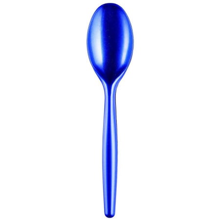 Colher de Plástico Easy PS Azul Perle 185mm (20 Uds)