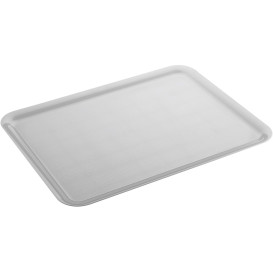 Bandeja Plastico Tray Branco 37x50cm (4 Unidades)