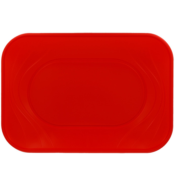 Bandeja Plastico "X-Table" Vermelho PP 330x230mm (60 Unidades)