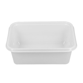 Bandeja Plastico PS Branco 127x91x42mm 300ml (100 Uds)