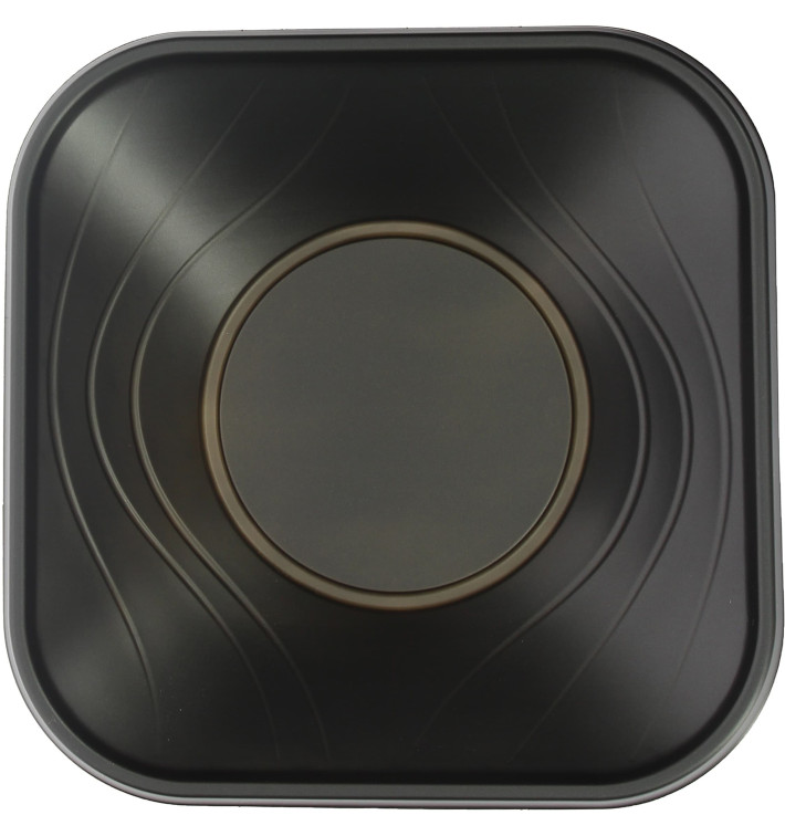 Tigela Plastico PP "X-Table" Preto 18x18cm (8 Uds)