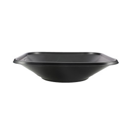 Tigela Plastico PP "X-Table" Preto 18x18cm (8 Uds)