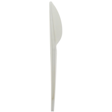 Faca Compostável CPLA Branco 17,5cm (15 Uds)