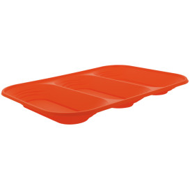 Bandeja Plastico PP "X-Table" 3C Laranja 330x230mm (2 Unidades)