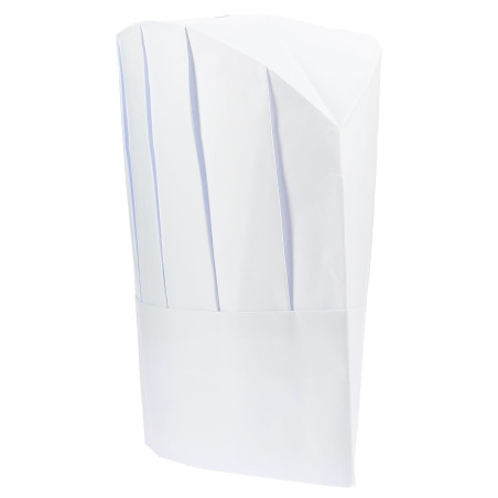 Touca Cozinheiro Continental Papel Branco (100 Uds)