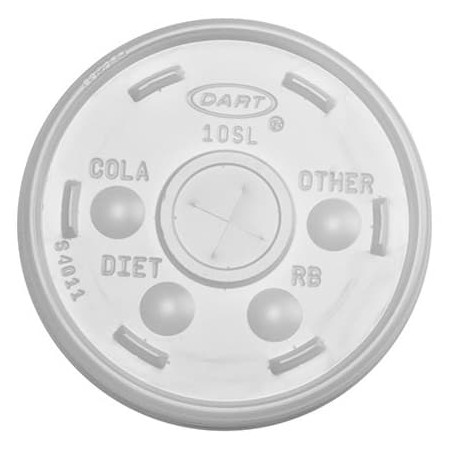 Tampa de Plastico Cruz para Copo Foam Ø9,4cm (100 Uds)