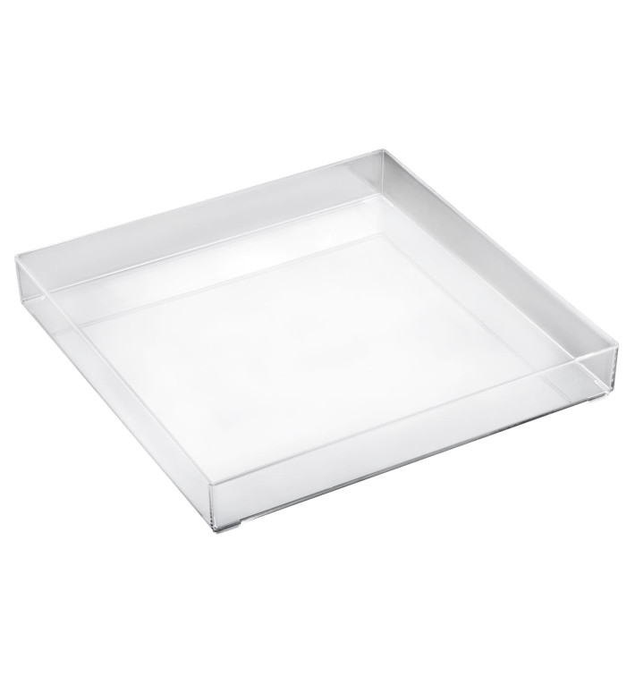 Bandeja Plastico Tray Transp. 30x30cm (9 Unidades)