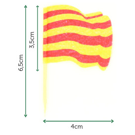 Pick Bandeira "Catalunha" 65mm (14.400 Uds)