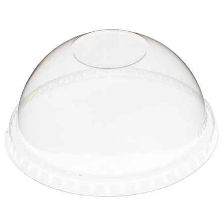 Tampa Cúpula Fechada PET Cristal Ø9,3cm (100 Uds)