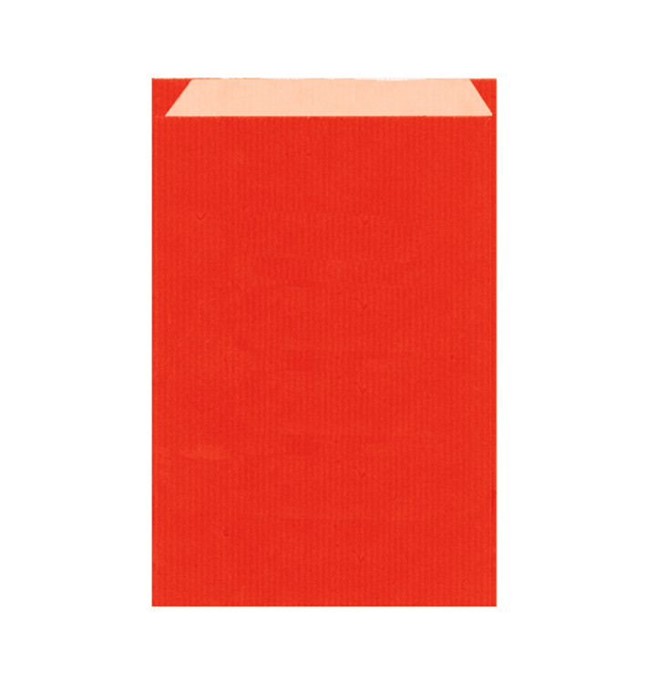 Saco de Papel Kraft Vermelho 19+8x35cm (125 Unidades)