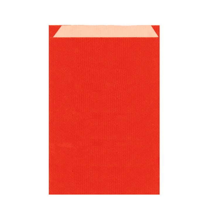 Saco de Papel Kraft Vermelho 19+8x35cm (750 Unidades)