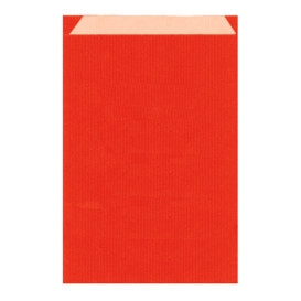 Saco de Papel Kraft Vermelho 26+9x38cm (125 Unidades)