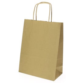 Saco Papel Kraft Hawanna Asas 100g 18x8x24cm (400 Uds)