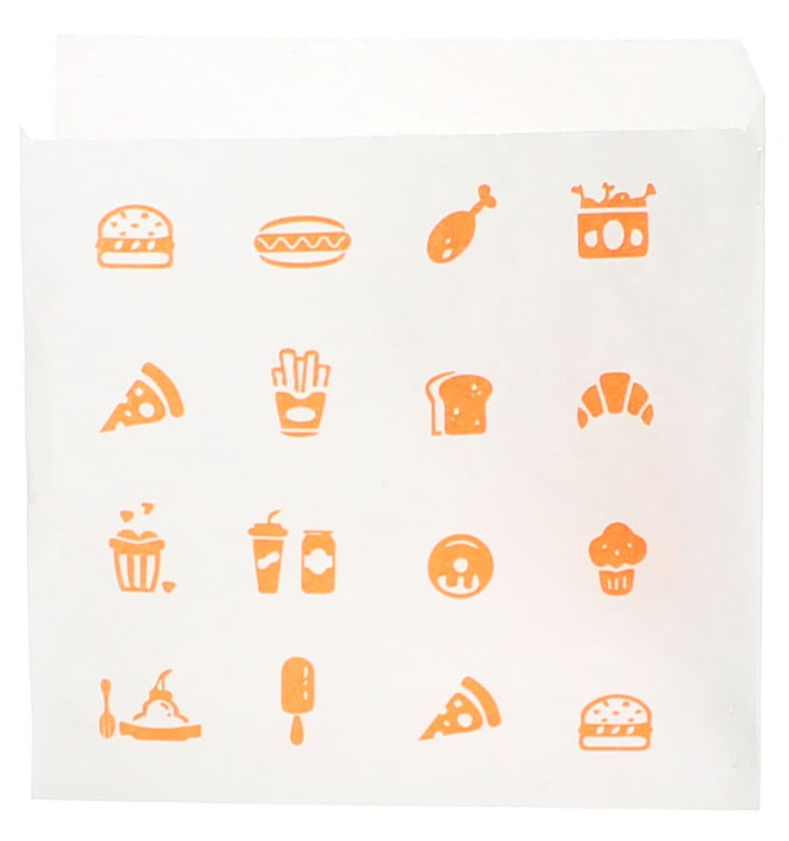 Saqueta Papel "Saky Food" Aberta 2L Kraft 15x15cm (250 Uds)