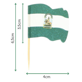 Pick Bandeira "Andaluzia" 65mm (14.400 Uds)