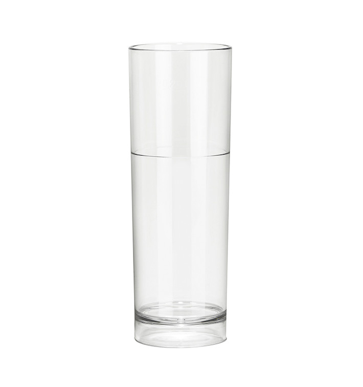 Copo Reutilizáveis SAN Tumbler Transp.200ml (6 Uds)