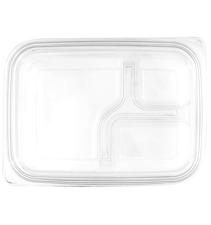 Tampa Plana de Plastico para Embalagem PET 22x16cm (75 Uds)