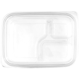 Tampa Plana de Plastico para Embalagem PET 22x16cm (300 Uds)