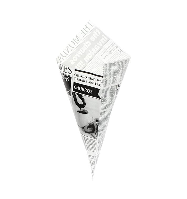 Cone de Papel Antigordura 420mm 600g (1.000 Uds)