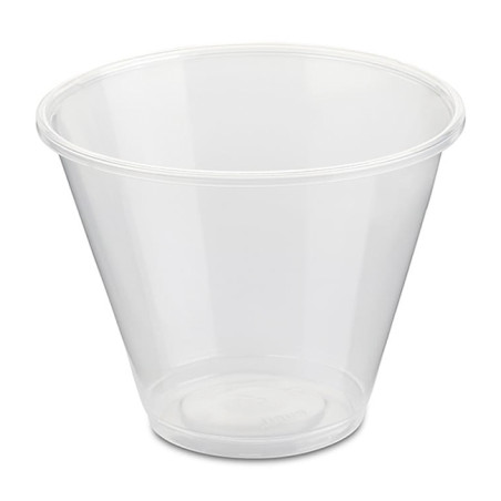 Taça de Plastico PP Reutilizável Transparente 280ml Ø9,4cm (50 Uds)