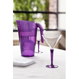 Copo Plastico Cocktail Pé Beringela 100ml (48 Uds)