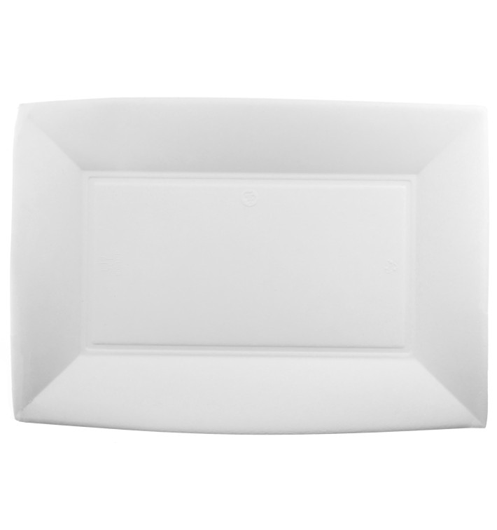 Bandeja da cana-de-açúcar Branco Nice 280x190mm (500 Uds)