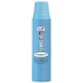 Copo de Plastico PS Azul Claro 80 ml Ø5,7cm (50 Uds)