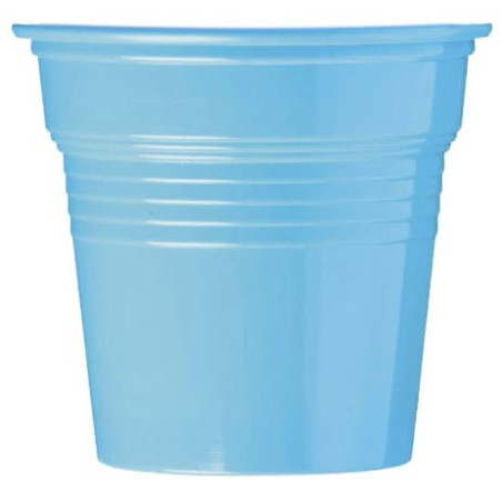 Copo de Plastico PS Azul Claro 80 ml Ø5,7cm (50 Uds)