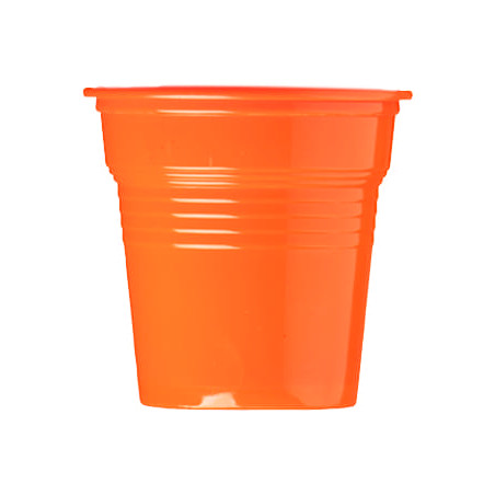 Copo de Plastico PS Laranja 80 ml Ø5,7cm (1500 Uds)