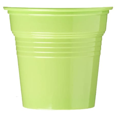 Copo de Plastico PS Verde Limão 80 ml Ø5,7cm (1500 Uds)