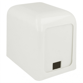 Dispensador Guardanapos Plastico Branco Miniservis 17x17 (1 Ud)