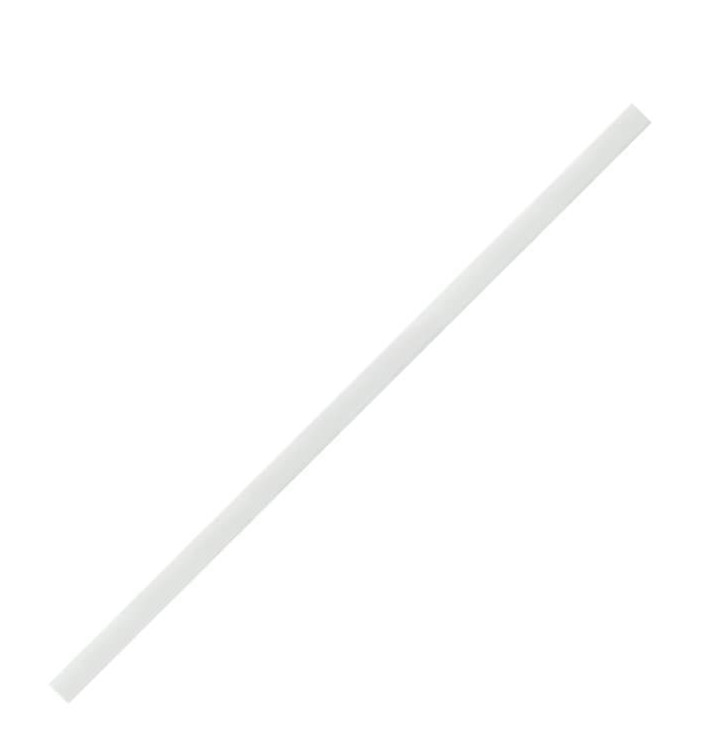 Palhinha Direita Papel Branco Ø6mm 19,7cm (3000 Uds)