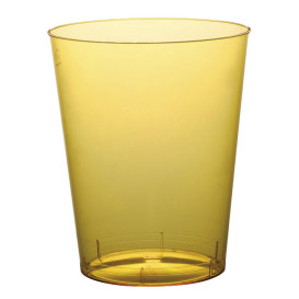 Copo Plastico Moon Cristal Amarelo Transp. PS 350ml (20 Uds)