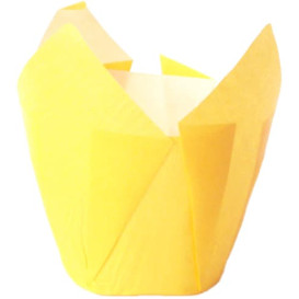 Cápsula Muffin Tulipa Ø50x42/72 mm Amarelo (2160 Uds)