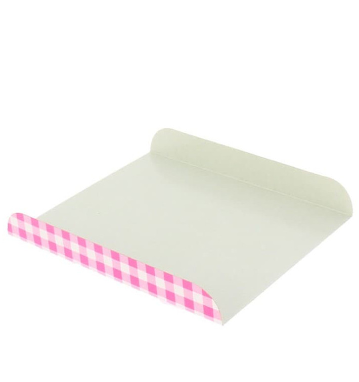 Bandeja Porta Waffle Rosa 15x13x2 cm (100 Uds)