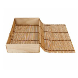 Embalagem de Bambu para sushi 23x13x4,5cm (1 Ud)