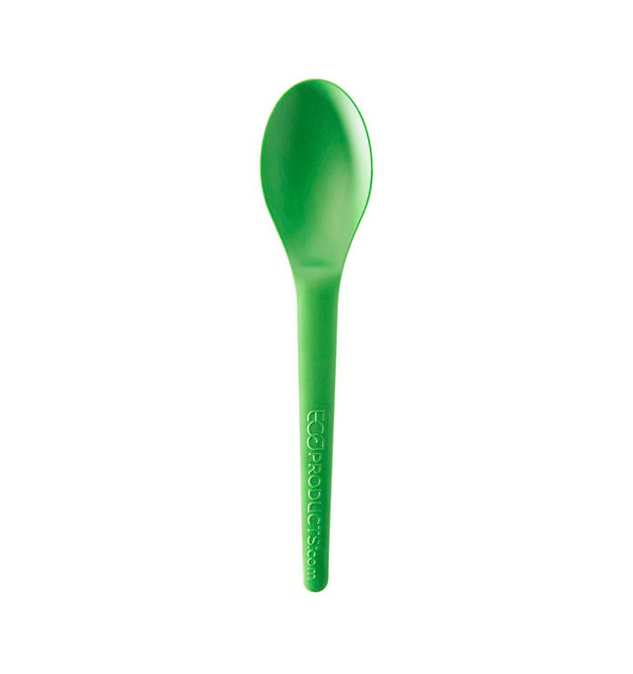 Colher Compostáveis CPLA Verde 15,0 cm (1.000 Uds)