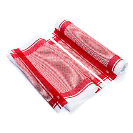 Pano em Rolo "Roll Drap" Vintage Vermelho 40x64cm P64cm (200 Uds)