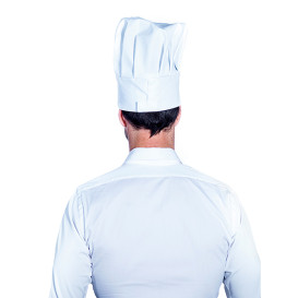 Chapéu Cozinheiro Chef Algodão Branco (25 Uds)