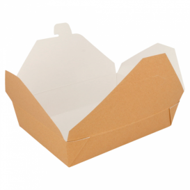 Caixa Cartão TakeAway Kraft 19,7x14x4,6cm 1470ml (50 Uds)