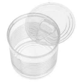 Lata de conserva Plastico Trans. 220ml Ø7,4x7cm (20 Uds)